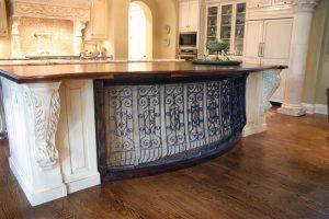 custom built kitchen island